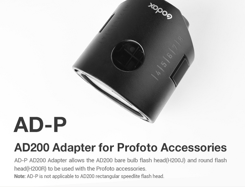 Đầu Đèn AD200 Adapter for Profoto Accessories AD-P